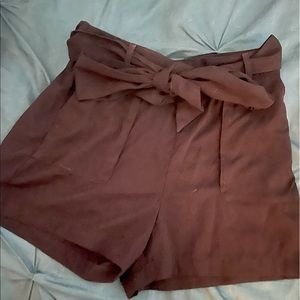 High waisted wide leg shorts